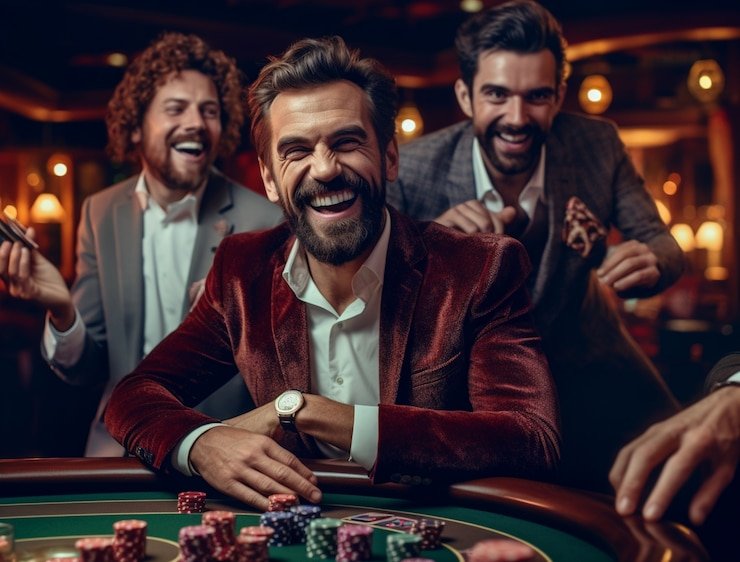 Dealer profesional Speed Blackjack dengan kartu dan chip di meja